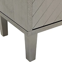 Streamdale 4-Door Storage Cabinet with Pine Legs, Champagne