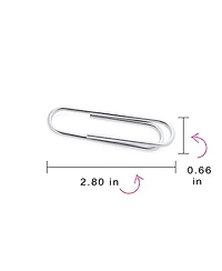 Bling Jewelry Executive Gift Simple Large Strong Sterling Silver Credit Card Holder Paper Clip Money Clip Finish