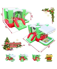 Streamdale Furniture Jolly Christmas Inflatable Bouncy Castle for Festive Fun