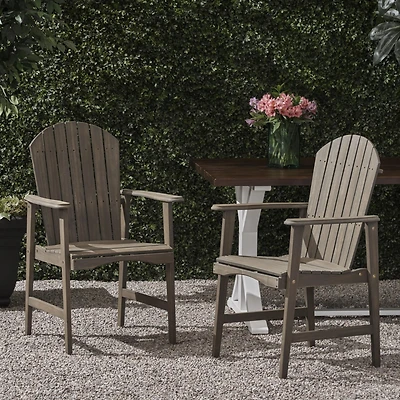 Streamdale Acacia Wood Adirondack Chairs (Set of 2) for Outdoor Patio