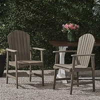 Streamdale Acacia Wood Adirondack Chairs (Set of 2) for Outdoor Patio