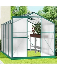 Streamdale 4mm Polycarbonate Greenhouse with Sliding Door