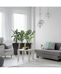 Tall Square Planter with Drainage Holes, Indoor and Outdoor