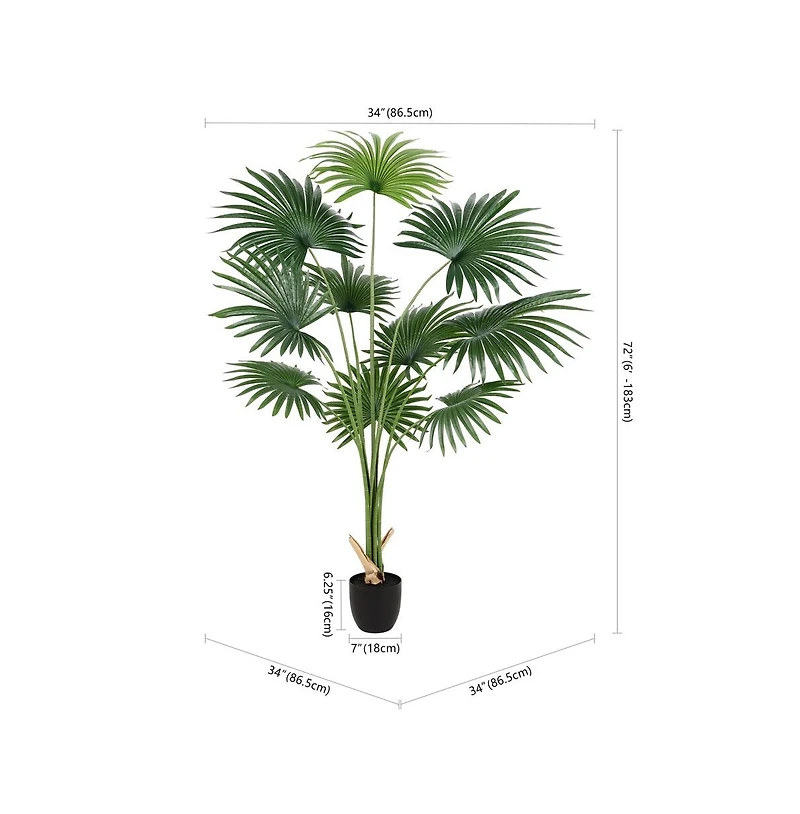 Safavieh Faux Palm 72"Potted Tree