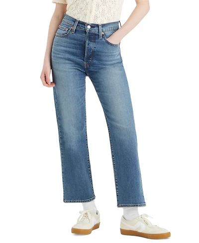 Levi's Women's Ribcage High Rise Straight Ankle Jeans