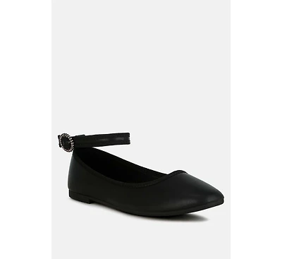 Danseur Ankle Strap Detail Ballet Flats