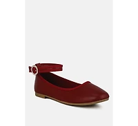Danseur Ankle Strap Detail Ballet Flats