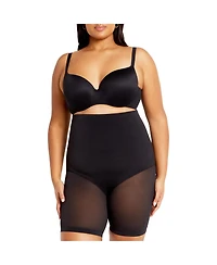 City Chic Plus Size Power Mesh Short