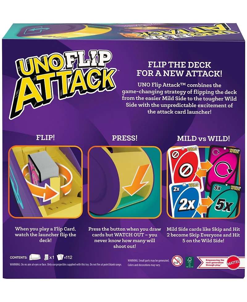 Mattel Uno Flip Attack Card Game