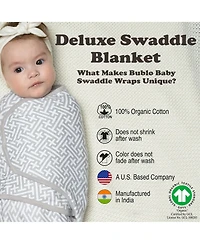 Bublo Baby Swaddle,3-Pack Newborn Swaddle Sleep Sack Sleeping Sack, Easy Adjustable Blanket Wrap