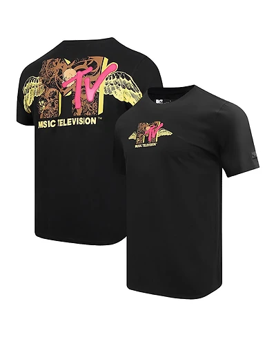 Freeze Max Men's Black Mtv Angel Wings Regular Fit T-Shirt