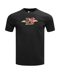 Freeze Max Men's Black Mtv Angel Wings Regular Fit T-Shirt