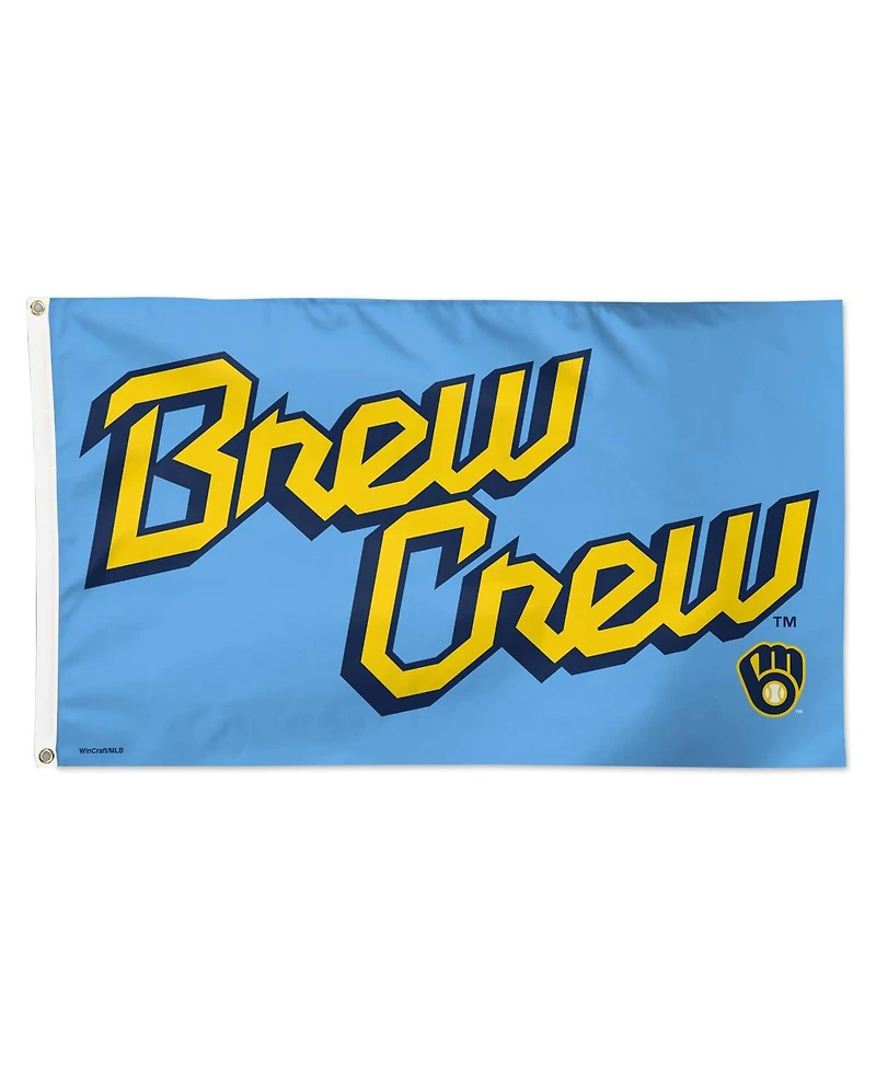 Wincraft Milwaukee Brewers 3' x 5' Single-Sided City Connect Deluxe Flag
