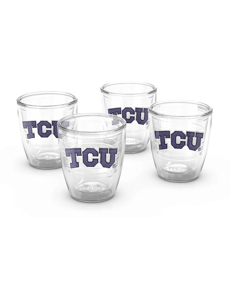 Tervis Tumbler Tcu Horned Frogs 4-Pack 12oz. Emblem Tumbler Set