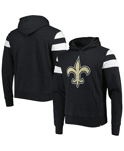 '47 Brand Men's Heathered Black New Orleans Saints Premier Nico Pullover Hoodie