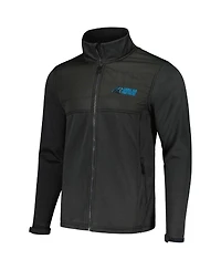 Dunbrooke Men's Heather Black Carolina Panthers Explorer Tech Full-Zip Jacket