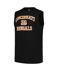 Fanatics Men's Joe Burrow Black Cincinnati Bengals Big Tall Muscle Tank Top