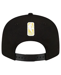 New Era Men's Black Utah Jazz Team Color 9FIFTY Snapback Hat