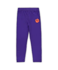 Outerstuff Preschool Orange/Purple Clemson Tigers Forever Love T-Shirt Leggings Set