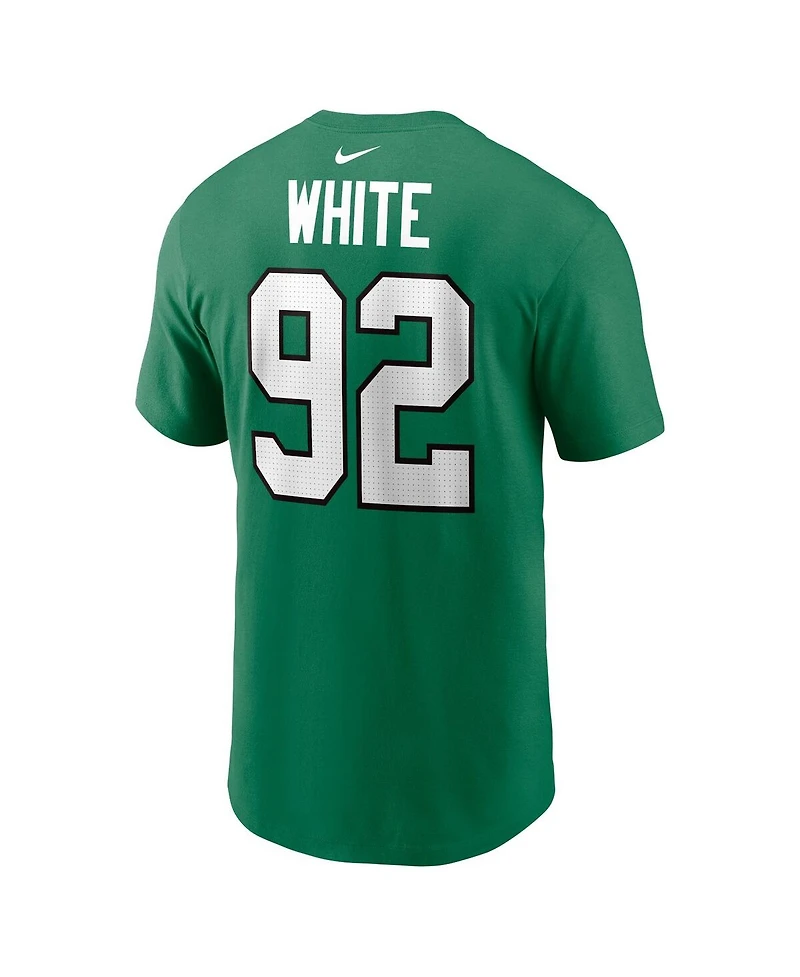 Nike Men's Reggie White Kelly-Green Philadelphia Eagles Retired Player Name Number T-Shirt