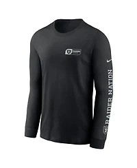 Nike Men's Black Las Vegas Raiders All Out Long Sleeve T-Shirt