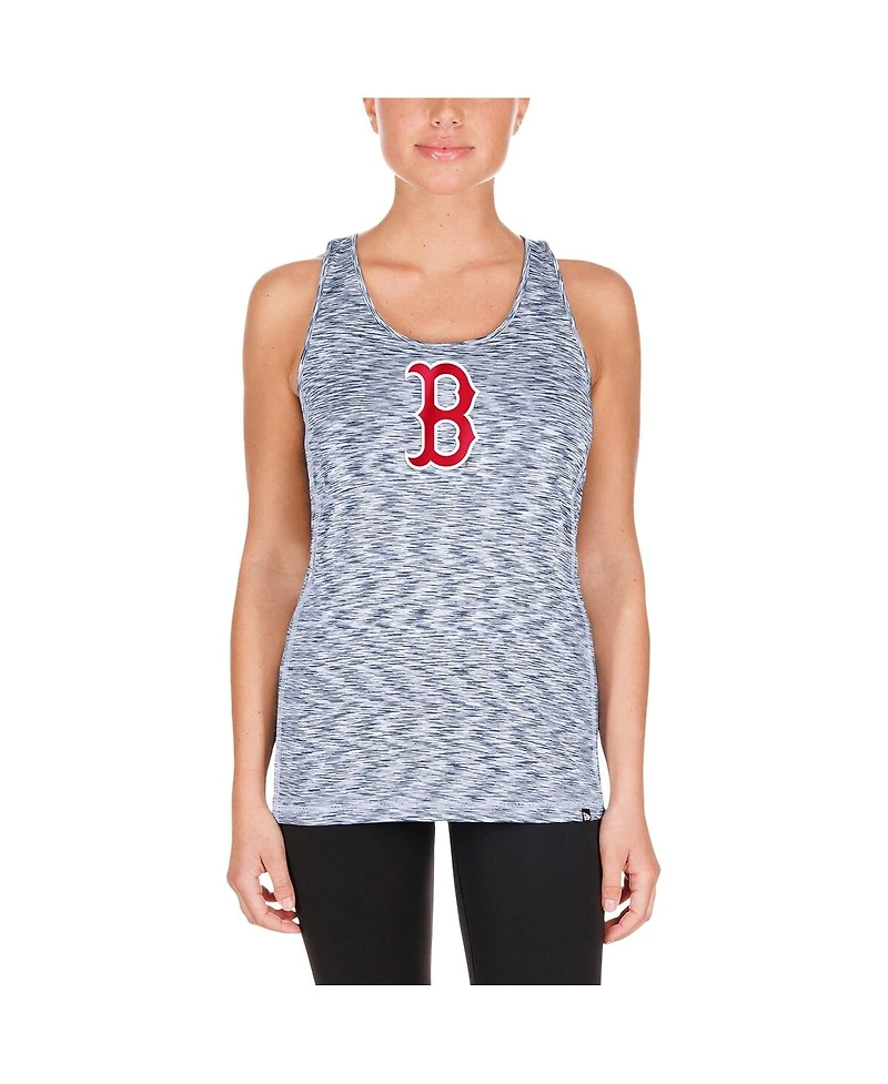 New Era Women's Navy Boston Red Sox Space Dye Keyhole Back Tank Top