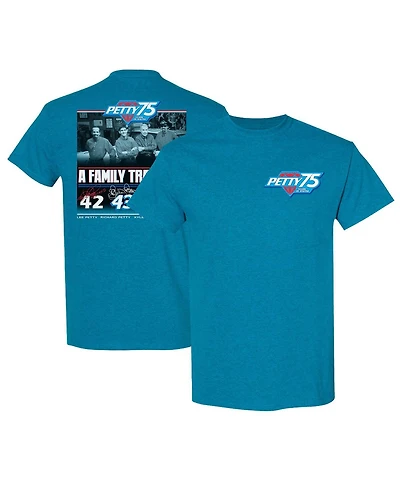 Checkered Flag Sports Men's Blue Nascar 75 Years of Racing Petty Family Tradition T-Shirt