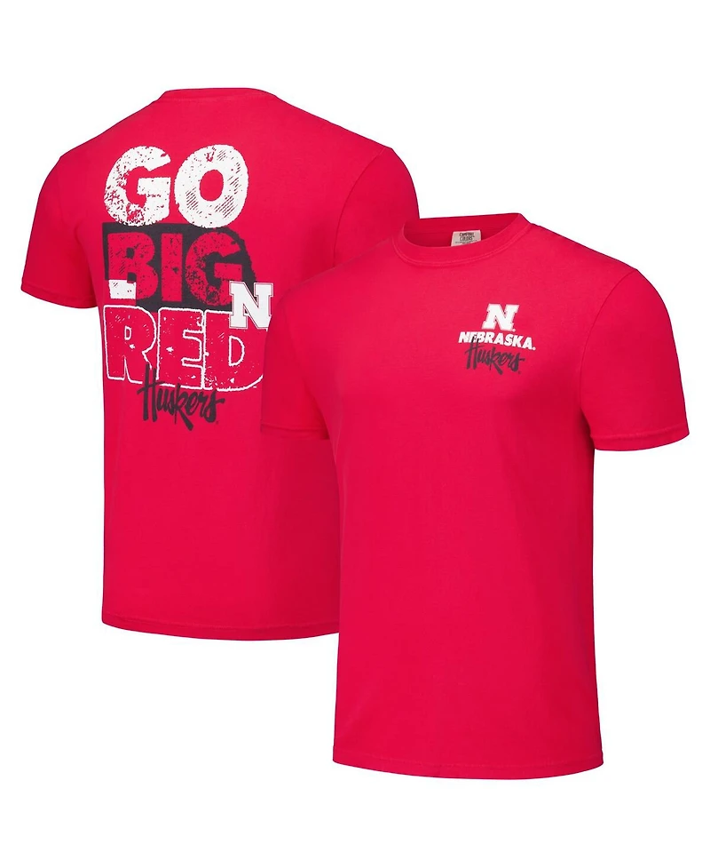 Image One Men's and Women's Scarlet Nebraska Huskers Hyper Local Go Big Red T-Shirt