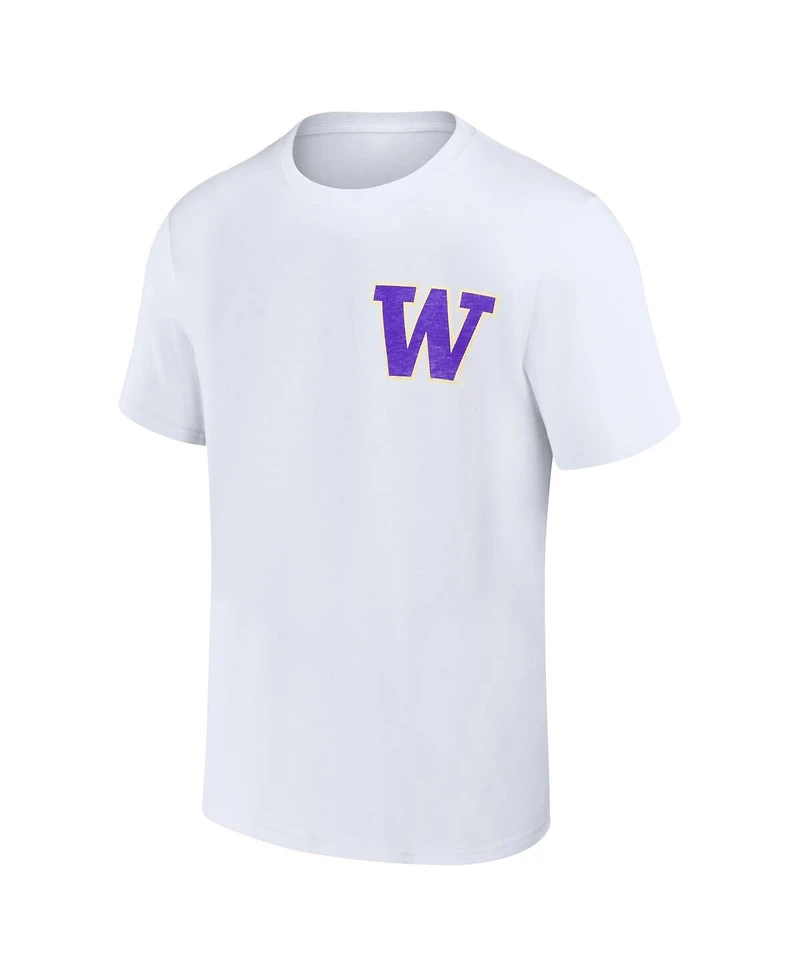Image One Big Boys and Girls White Washington Huskies Hyperlocal Comfort Colors T-Shirt
