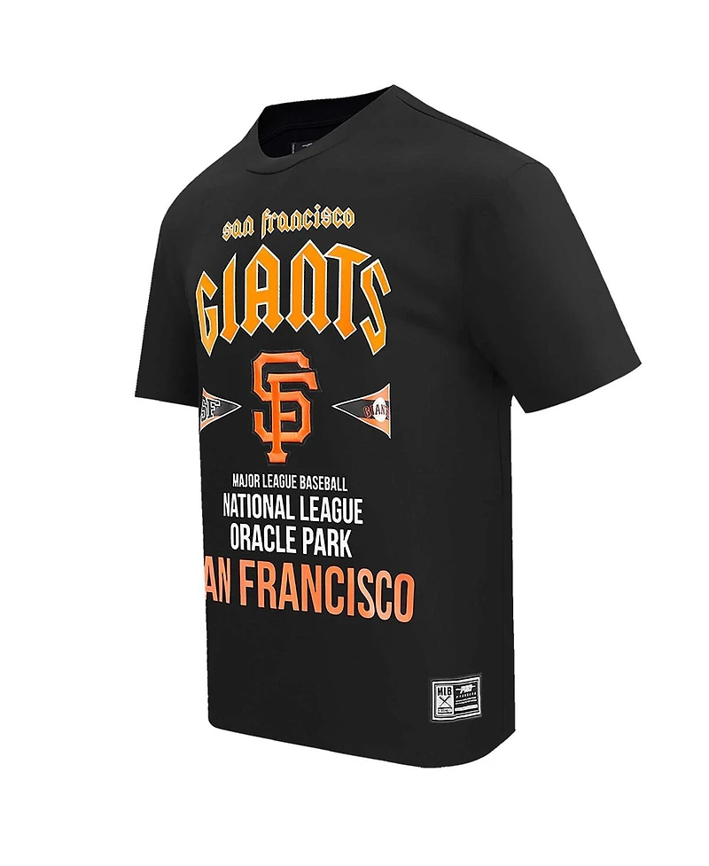 Pro Standard Men's Black San Francisco Giants Oversized City Tour T-Shirt