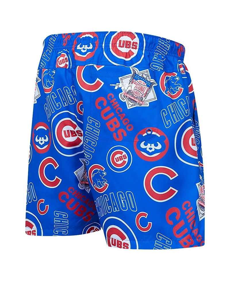 Pro Standard Men's Royal Chicago Cubs Toss Logo Woven Shorts