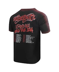 Freeze Max Men's Black Aerosmith Let Rock Rule the World Tour T-Shirt