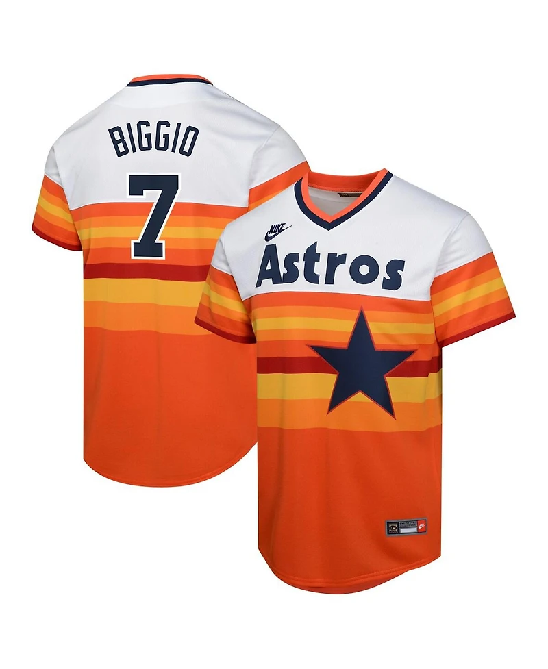 Nike Big Boys and Girls Craig Biggio White Houston Astros Cooperstown Collection Limited Player Jersey