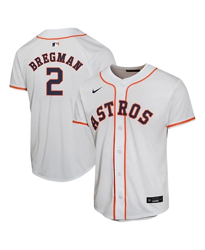 Nike Big Boys and Girls Alex Bregman White Houston Astros Home Game Player Jersey