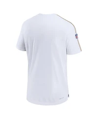 Nike Men's White New Orleans Saints Sideline Alternate Logo Coach Performance Top
