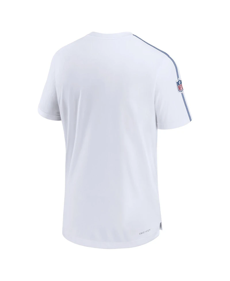 Nike Men's White Seattle Seahawks Sideline Alternate Logo Coach Performance Top