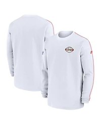 Nike Men's White Cleveland Browns Alternate Logo Coach Long Sleeve T-Shirt