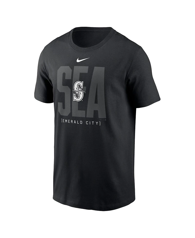 Nike Men's Black Seattle Mariners Fashion Local T-Shirt