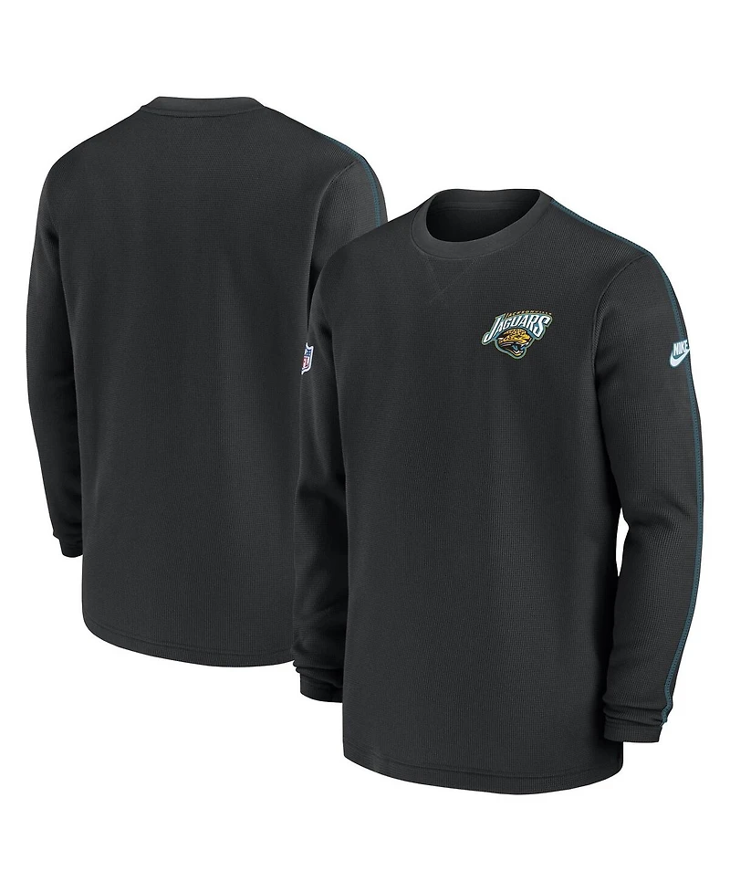 Nike Men's Black Jacksonville Jaguars Throwback Alternate Logo Coach Long Sleeve Top