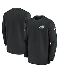 Nike Men's Black Jacksonville Jaguars Throwback Alternate Logo Coach Long Sleeve Top
