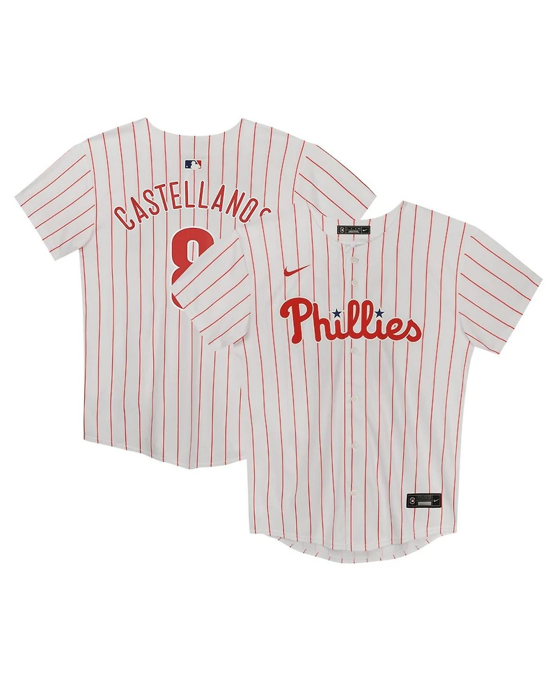 Nike Preschool Nick Castellanos White Philadelphia Phillies Home Game Jersey