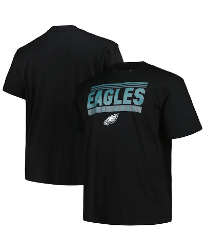 Fanatics Men's Black Philadelphia Eagles Big Tall Pop T-Shirt