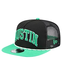 New Era Men's Black Austin Fc Throwback Golfer Snapback Hat