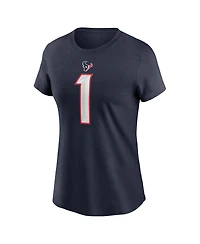 Nike Women's Stefon Diggs Navy Houston Texans Player Name Number T-Shirt