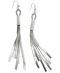 Guess Herringbone Chain Fringe Earrings