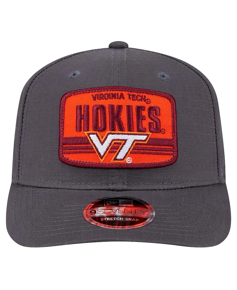 New Era Men's Charcoal Virginia Tech Hokies Team Elevated 9SEVENTY Adjustable Hat