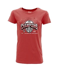 Blue 84 Women's Red Nc State Wolfpack 2024 Acc Men's Basketball Conference Tournament Champions Locker Room T-Shirt