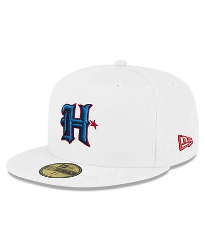 New Era Men's White Houston Texans Omaha 59FIFTY Fitted Hat
