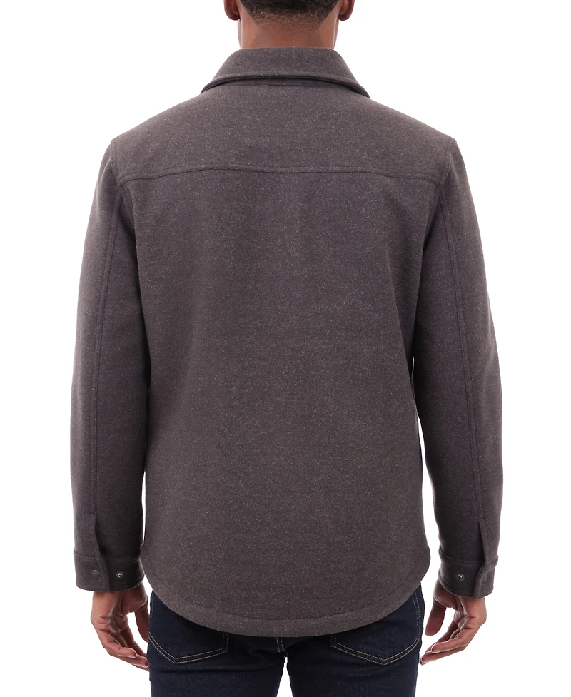 Lucky Brand Men's Quilted Wool Shirt Jacket