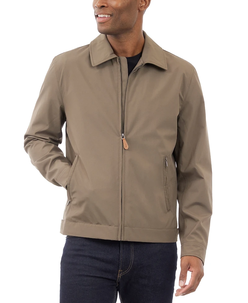 London Fog Men's Hipster Stretch Water-Resistant Full-Zip Jacket